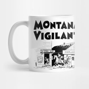 Montana Vigilantes Western Cowboy Retro Comic Mug